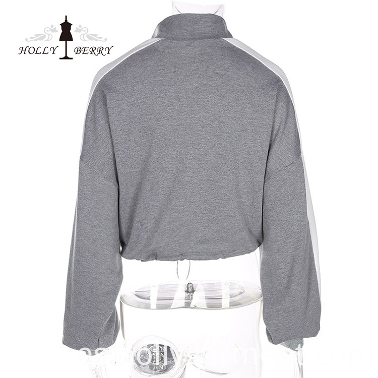 Sudadera con capucha mujer cremallera Women Hooded Sweatshirt Zipper